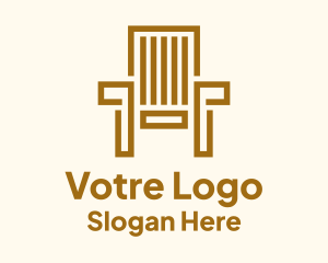 Wooden Garden Chair Logo