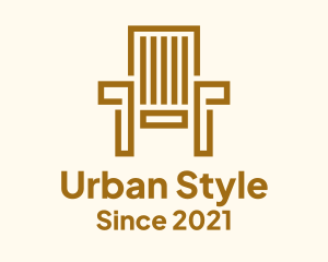 Furniture Design - Wooden Garden Chair logo design