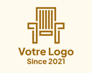 Furnishing - Wooden Garden Chair logo design