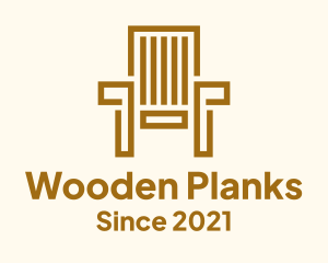 Wooden Garden Chair logo design