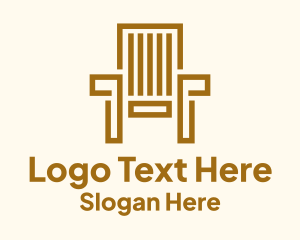 Wooden Garden Chair Logo