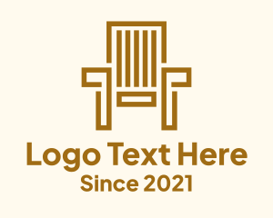 Wooden - Wooden Garden Chair logo design