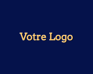 College - Yellow Professional Wordmark logo design