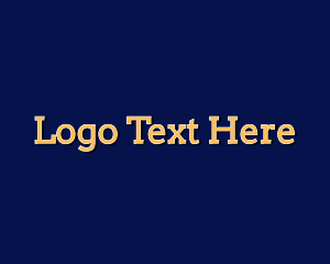 Traditional - Yellow Professional Wordmark logo design