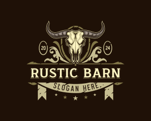 Buffalo Skull Barn logo design