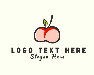 Lingerie - Bikini Apple Butt logo design