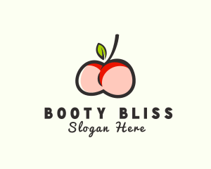 Butt - Bikini Apple Butt logo design