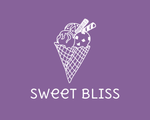 Ice Cream Cone logo design