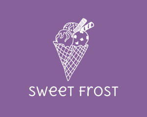 Ice Cream Cone logo design