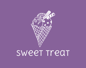 Ice Cream Cone logo design