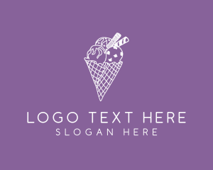 Italy - Ice Cream Cone logo design