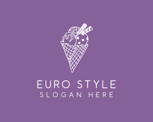 Ice Cream Cone logo design