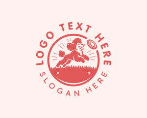 Frisbee Pet Dog Logo