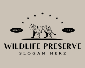 Tiger Zoo Wildlife logo design