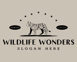 Tiger Zoo Wildlife logo design