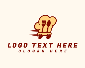 Cutlery - Food Delivery Cart logo design