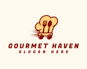 Food Delivery Cart logo design