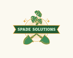 Garden Shovel Plant logo design