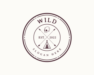 Hipster - Hipster Camping Badge logo design