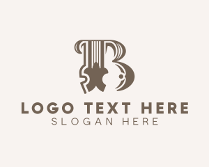 Boutique Interior Design Letter B logo design