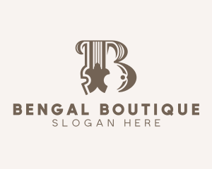 Boutique Interior Design Letter B logo design