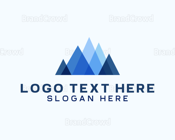 Geometric Mountain Venture Logo