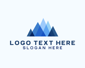Origami - Geometric Mountain Venture logo design
