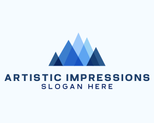 Exhibition - Geometric Mountain Venture logo design