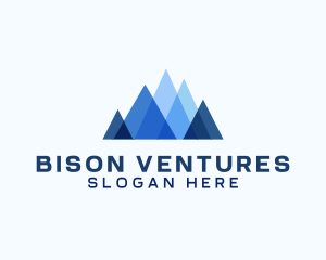 Geometric Mountain Venture logo design