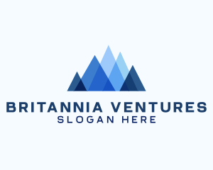 Geometric Mountain Venture logo design