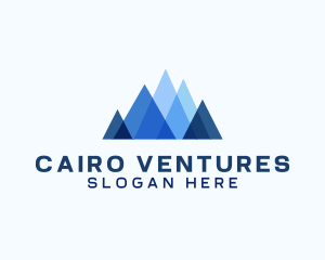 Geometric Mountain Venture logo design