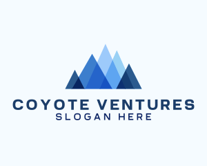 Geometric Mountain Venture logo design