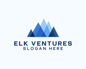 Geometric Mountain Venture logo design