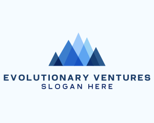 Geometric Mountain Venture logo design