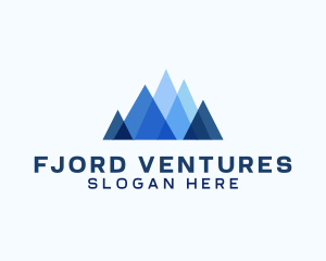 Geometric Mountain Venture logo design