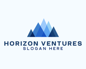 Geometric Mountain Venture logo design