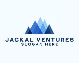 Geometric Mountain Venture logo design