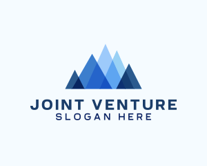 Geometric Mountain Venture logo design