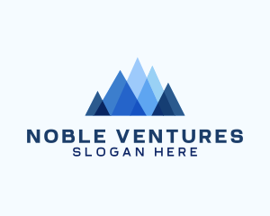 Geometric Mountain Venture logo design