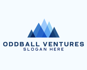 Geometric Mountain Venture logo design