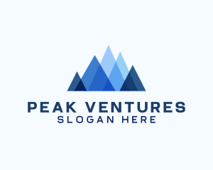 Geometric Mountain Venture logo design