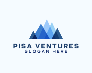 Geometric Mountain Venture logo design