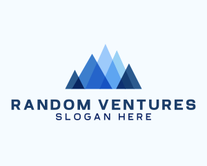 Geometric Mountain Venture logo design