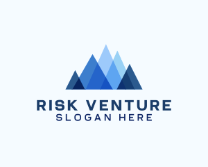 Geometric Mountain Venture logo design