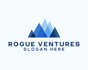 Geometric Mountain Venture logo design