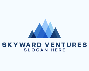 Geometric Mountain Venture logo design