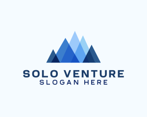 Geometric Mountain Venture logo design