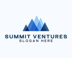 Geometric Mountain Venture logo design