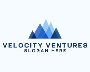 Geometric Mountain Venture logo design