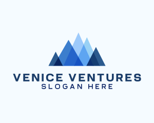 Geometric Mountain Venture logo design